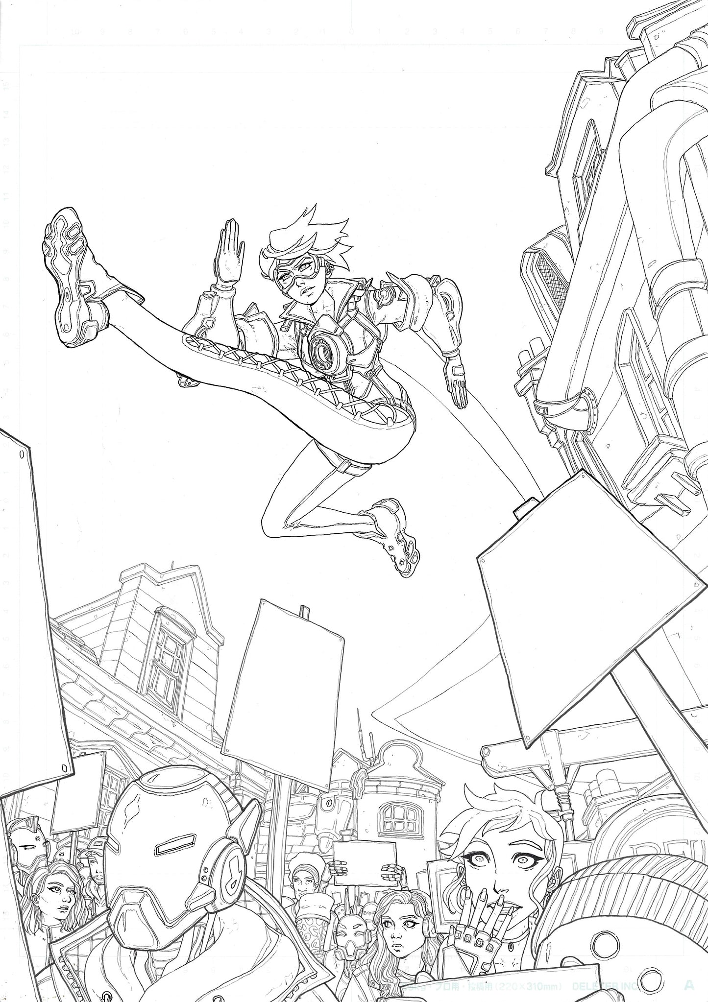 Overwatch - Tracer: London Calling Issue #3, Cover B