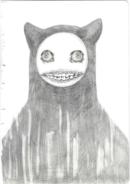Happy : First Drawing - 'It's Lonely at the Centre of the Earth' Key Concept Art Comic Art